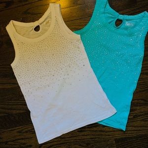Justice Tanks Girls Set of Two Size 10